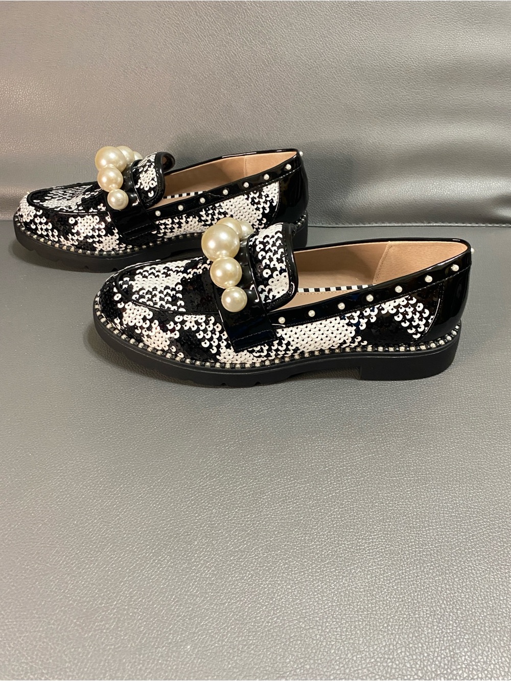 NIB Betsey Johnson Harloe Embellished Loafers - Picture 2 of 5